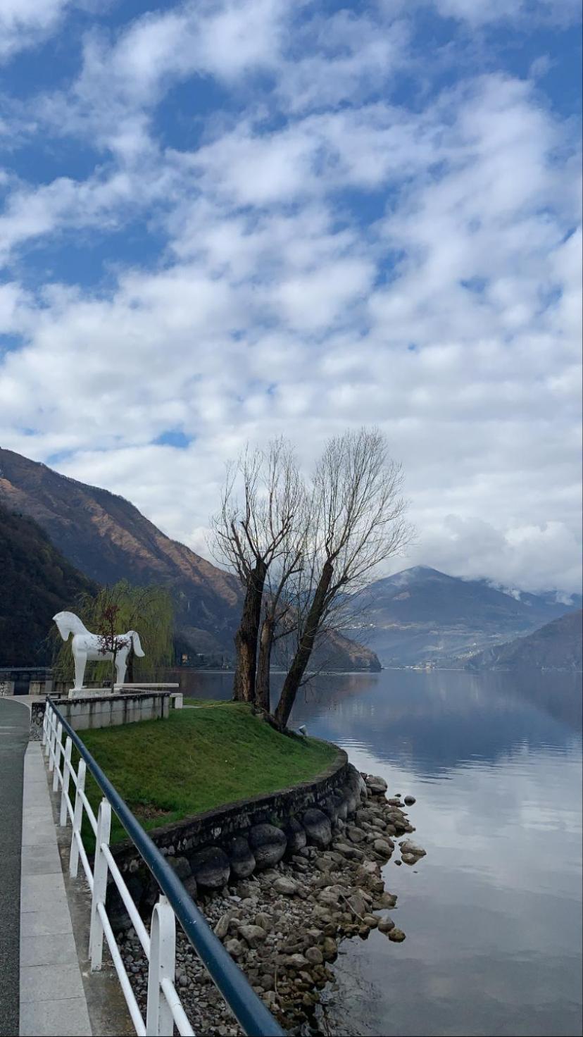 피소그네 Casa Berlai, Bilocale Sul Lago 빌라 외부 사진